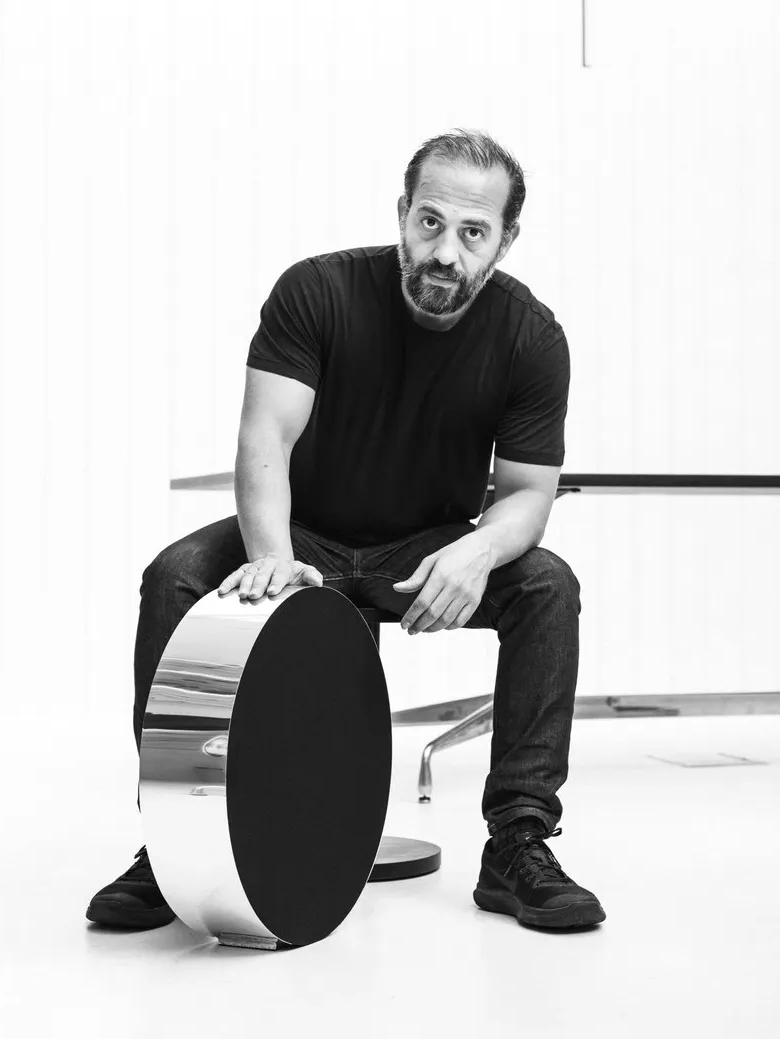 Michael Anastassiades, designer of the Bang & Olufsen Edge speaker.