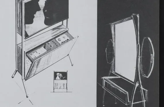 John Vassos’ 1961 designs for a flat screen television